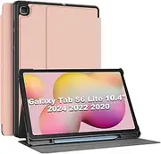 [ProCase] Galaxy Tab S6 Lite 10.4-Inch Case 2024/2022/2020 with S Pen Holder Slim Stand Protective Folio Case Smart Cover SM-P619 P613 P610 P615 -Chiffonpink