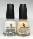 China Glaze Nail Polish FRENCH MANICURE DUO White on White + Sensuous