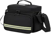 Empty First Aid Bag Emergency Supplies Pouch Adjustable Strap. Emergency Kits Organizer. Medical Storage Bag for Car