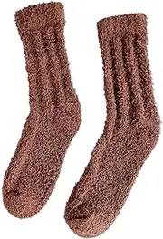 [BCJDIEIV] Socks Fleece Winter Socks Men Thick Warm Long Crew Socks Cozy Fluffy Sleeping Socks Hiking Socks