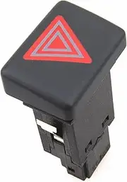 FKAUPUZTY Car Red Hazard Warning Emergency Flash Light Switch Button Fit for A4 B6 B7 S4 RS4 8E0 941 509 5PR 8ED941509 8ED 941 509