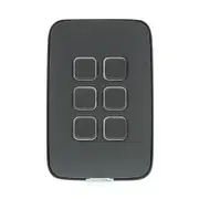 Clipsal Iconic ASH GREY Essence Skin 6 Gang Switch Rocker - E3046C-AG