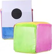 Operitacx 2 Pcs Educational Pocket Dice for Classroom Teaching Lightweight Story Cubes with Card Insertion Pockets Exercise Dice for Engaging Learning Activities