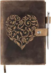Refillable Leather Journal Lined Notebook - Journals for Women