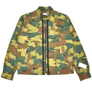 NWT $950 Dries Van Noten Men's Patchwork Camo Print Cotton Jacket L 52 AUTHENTIC