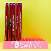 Nintendo Switch Game Holder Display Stand Pink White Organiser Storage 12 Games