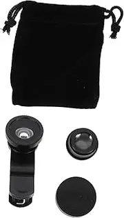 HOLIDYOYO 2 Sets Phone Camera Lens Kit Fisheye Macro and Wide Angle Lenses for Stunning Landscapes and Travel Photos Installation Compatible with Smartphones
