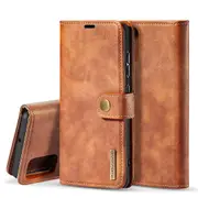 DG.Ming Samsung Galaxy A31 Detachable Classic Wallet Case Cover A315 [Brown]