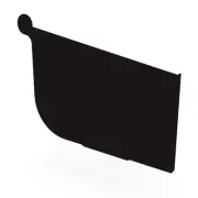 SA NEW Stratco Quad Gutter 125 Stop End Ebony