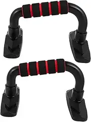 ibasenice 2pcs Push up Stand Exerciser Chest Workout Equipment Men Accessories Pulley Outdoor Pull up Bar Lat Fitness Equipment Cable Tricep Dip Bar Machine Rack Handle Push-up Bar Red