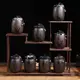 紫砂茶葉罐陶瓷茶罐小號便攜迷你旅行存儲密封罐普洱裝茶葉盒家用