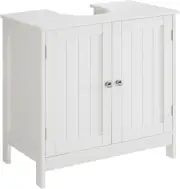 Pedestal Sink Storage Cabinet with 2 Doors and Shelf, under Sink Cabinet, Bathro