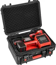 [ZENACCE] Waterproof Hard Case Compatible with Milwaukee M18 Inflator 2848-20, Air Compressor Carrying Case for Milwaukee Tools, Can Hold 18V 3.0 to 9.0 Ah Battery Packs and Charging Station
