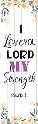 " I LOVE YOU LORD"-BIBLE VERSE -PSALM 18:1 -UNIQUE LAMINATED BOOKMAKE