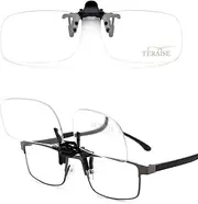 TERAISE Reading Glasses Clip On Magnifiers for Eyeglasses, Blue Light Blocking Magnifiers Lenses Readers for Women Men