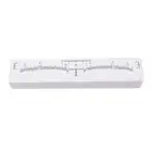 100pcs Disposable Brow Ruler PVC Clear Scale Measuring Microblading Adhesive WPD