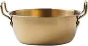 Metal Bowls | Stainless Steel Instant Noodle Bowl | Double-Ear Instant Noodle Bowl with Handle | Convenient Snack Bowl for Easly Carrying Rice and Desserts
