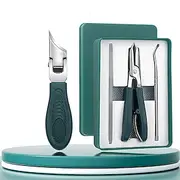 Eagle Beak Beveled Nail Clippers,Long Handle Wide Jaw Opening Anti-Splash Slanted Nail Clipper,Three Sets of Eagle Beak Beveled Nails Clippers,for Thick Nails,
