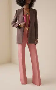 [Chloé] Flared Organic Cotton Canvas Pants