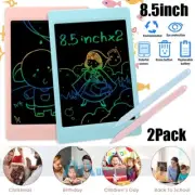 2PK 8.5" LCD Writing Tablet Digital Drawing Board Colorful Notepad Gift for Kids