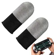 Gamings Finger Sleeves - Silver Fiber Anti-Slip Thumb & Finger Protectors │ Sweat-Resistant Touchscreen Covers │ Enhanced Grip & Sensitivity for Mobile Gamings, FPS, MOBA, and E-Sports