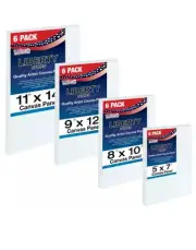 New Canvas Panels Blank Cotton Mounted Artist Art Painting 24 Piece Medium Sizes