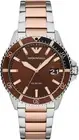 ARMANI MENS CHRONO DIVER WATCH AR11340 - CERTIFICATE -WARRANTY - RRP 389.00