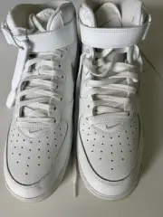 All White Air Force 1s - Mid Tops - Size 12.5 / Authentic