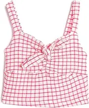 [Koton] Girls's Crop Tank Top Strappy Tie-Front Detail Gleamy Tank Top