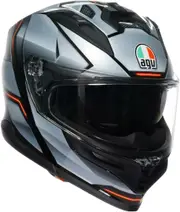AGV K7 Jaeger Helmet, black-silver, Size XL for Men Black Silver