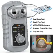 Dual Hole Car Spark Plug Tester 12V Gasoline Ignition Diagnostic Detector Tool
