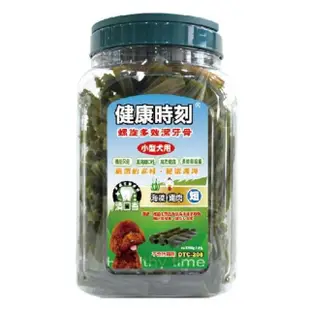 【健康時刻】全犬種｜小型犬-螺旋多效潔牙骨 1350g-1450g*2入組〈桶裝〉(寵物零食)