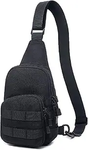 [TRIWONDER] Tactical Sling Bag, Outdoor Crossbody Chest Backpack, EDC Military Sport Bag for Men & Women, Ideal for Walking, Hiking, Camping, and Daily Use