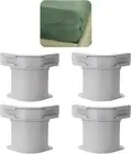 Bed Sheet Holders with Lock Strips, 4 Pack, Easy Installation, Grey