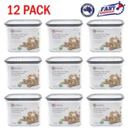 12pk Acrylic Plastic Airtight Food Storage Container 1.7L Kitchen Organisers Box