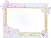 PLAFOPE Birthday Party Photo Booth Frame Prop Photo Booth Props Frame Photo Taking Prop Butterfly Decor
