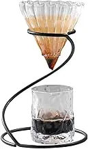 Metal Pour Over Coffee Stand, Coffee Brewing Rack Stand, Hand Drip Coffee Stand, Metal Filter Coffee Rack Filter Cup Holder, Hand Drip Pour Over Brewer Holder for Home Kitchen