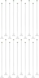 VINTORKY 2sets Decorative Banner Flag Base Polyester Flags Window for Car 10pcs*2