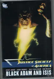 JUSTICE SOCIETY OF AMERICA BLACK ADAM AND ISIS HC Hardcover Geoff Johns NEW NM