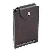 Ultra-thin Slim Men Leather Money Clip Wallets ID Credit Card Holder Coin9147