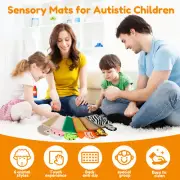 6Pcs Animal Sensory Mats Textured Sensory Floor Tiles Stress Relief Animal BruHx