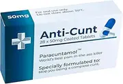 Funny Joke Pill Box Prank - Gag Gifts for Men - Funny Gifts for Him - Novelty Gift Box for April Fools Day - Birthday Gifts for Women - Rude Silly Presents for Boyfriend Dad Uncle (Anti-Cunt)