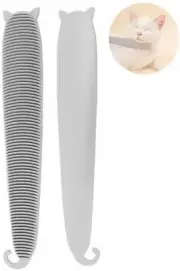 Kingsie cat brush cat tongue cat type cat grooming comb pet supplies (gray)