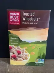 MOM’s BEST Toasted Wheatfuls Cereal 16.4 oz Non GMO Whole Grain Best By 12/2024