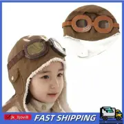 Kids Boys Hats Pilot Goggles Aviator Hat Winter Soft Warm Cap Earmuffs Cap