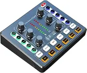 Soundboard Mixer, Sound Mixer for PC - Portable Mixer Audio Interface with Noise Reduction - Compact and Flexible Sound Card Mixer, Live Sound Mixer, Digital Sound Interface for Live Streaming