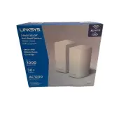 Linksys 2 Pack Velop Dual Band Routers AC 1200 Whole Home WiFi System