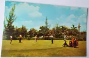 1954 PC SUNSET GOLF & COUNTRY CLUB SNELL ISLE ST PETERSBURG FL BLACK CADDY MINT