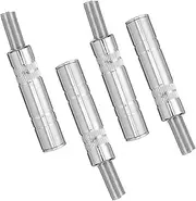 GAROZATION Zinc Alloy 6.35mm Female Socket Connector 4pcs Set for Speaker/mic Cable Repair