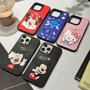 3d 矽膠 Mickey Minne Stitch Hello Kitty 手機殼兼容 iPhone 14 13 12